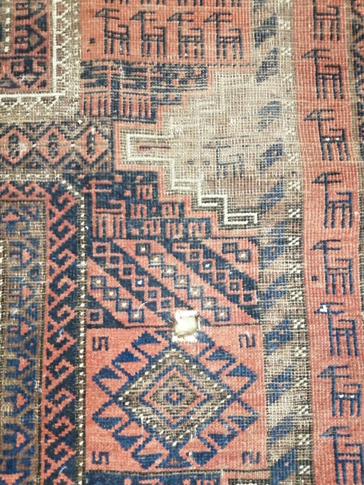 Three small North West Persian rugs (worn), largest 205 x 122cm